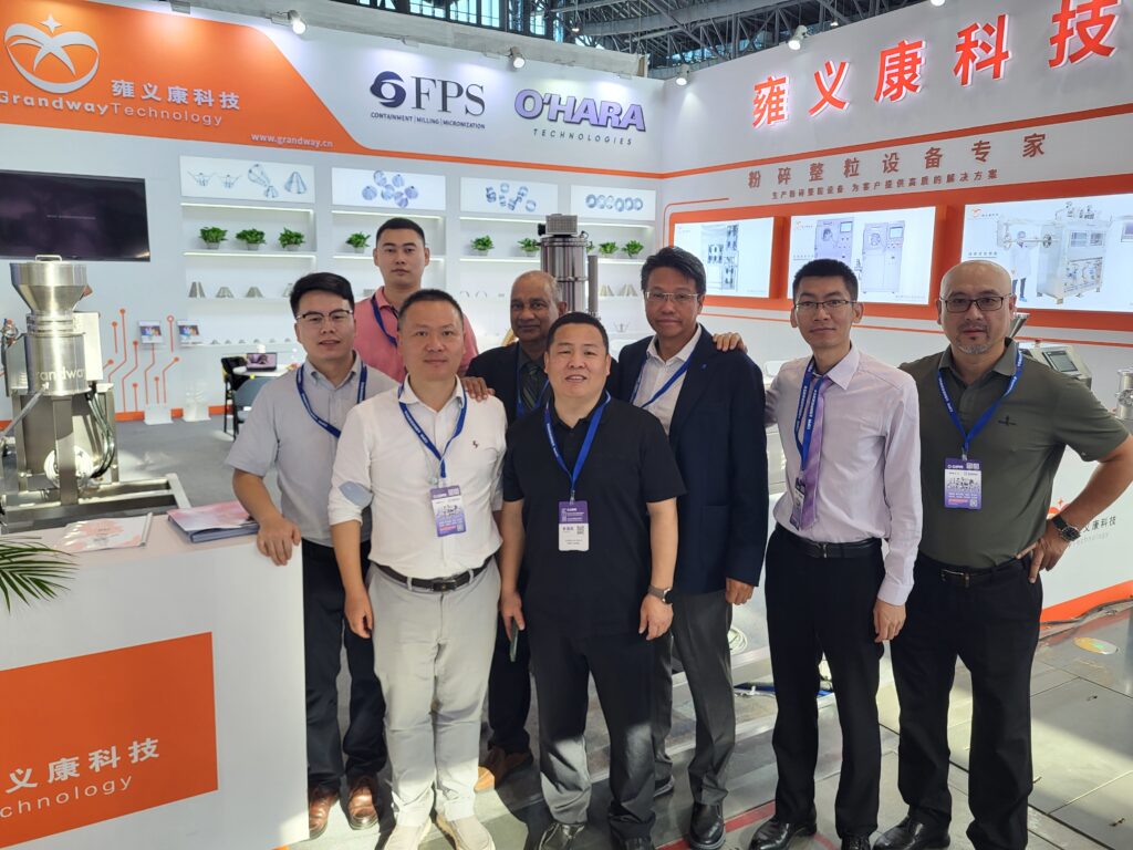 O'Hara at CIPM China displaying their tablet coating machine solutions